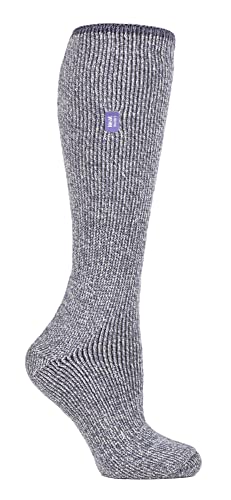 HEAT HOLDERS Femme Chausettes Longues en Laine Mérinos Thermiques | Pour L'Hiver (37-42, Lilas) Cover