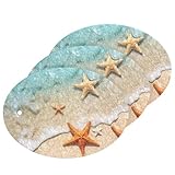 Summer Beach Starfish Dish Sponges Kitchen Scrubbing Sponge Non Scratch Dish Scrubber for Non Stick Cookware Dishes Household Supplies 3 Pack