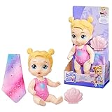 Baby Alive Hasbro Harper Hugs Chapuzón de Sirena - Muñeca de bebé de 28 cm para Jugar en el Agua para niños y niñas a...