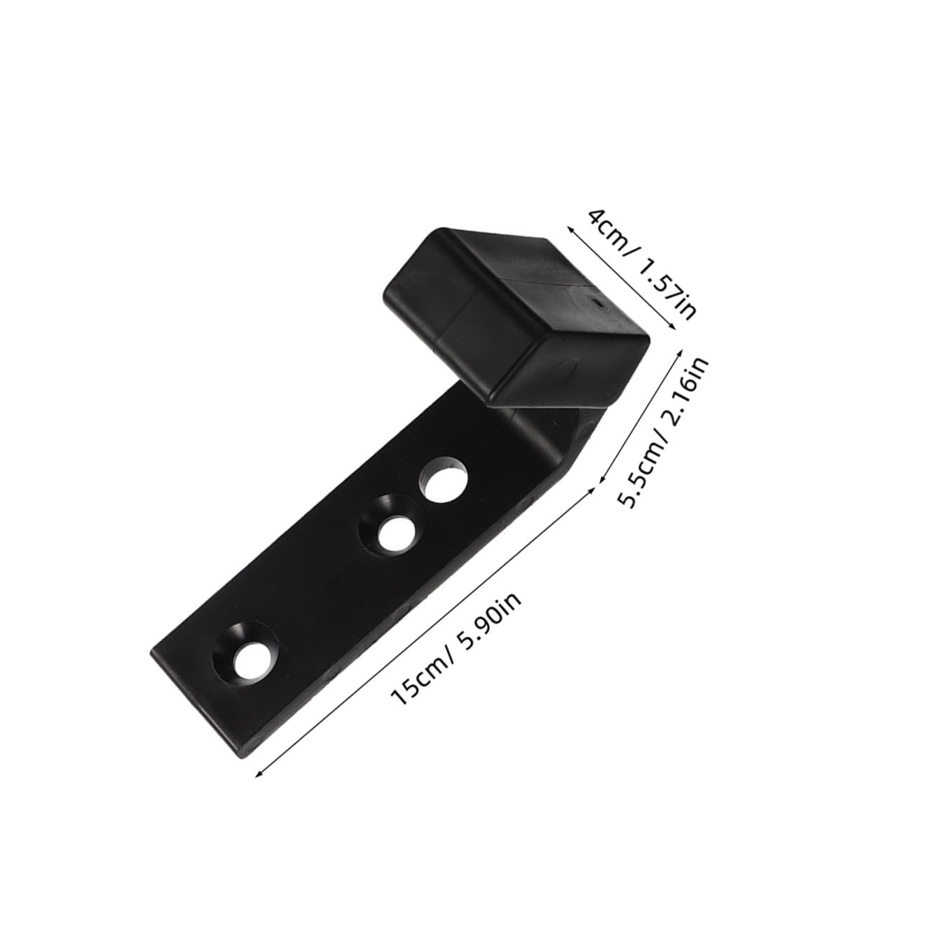 Soporte para Barra de Pesas de Pared, Organizador de 4 Piezas en PC Negro para Gimnasio en Casa y Uso Comercial