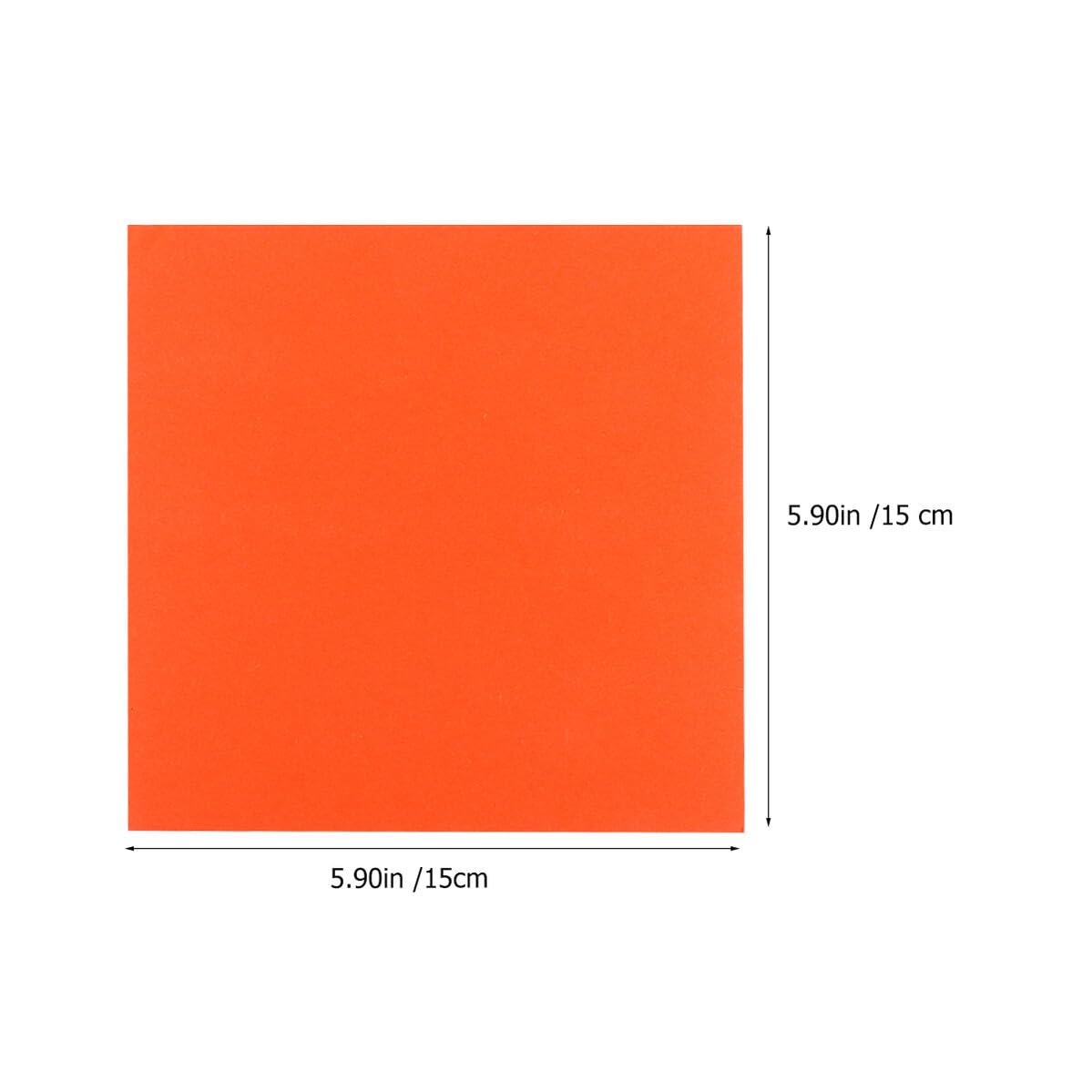 ULTECHNOVO Carta Origami Colorata Arancione 15X15 CM per DIY e Lavoretti Creativi 500 Fogli in Confezione da 5 Sacchetti