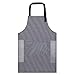 ZONEKEY Grembiuli da Cucina Professionale Grembiule Impermeabile PVC Chef Asciugare le Mani Funzione Unisex Per Donna E Uomo