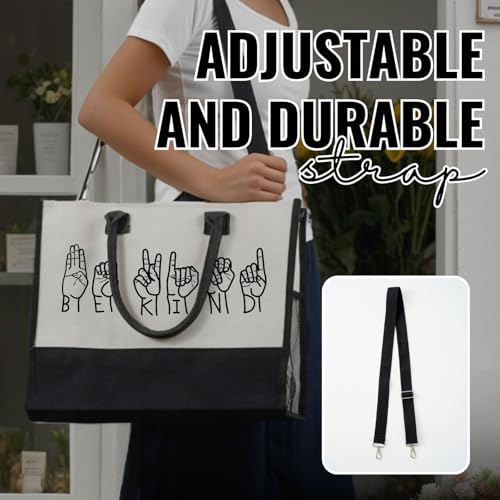InnoBeta Bolsa Tote de Lona Grande para Mujer miniatura 5