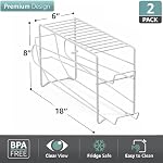 Sorbus Soda Can Dispenser Rack for Fridge, Holds 12 Cans (2 Pack, White) - Image 3