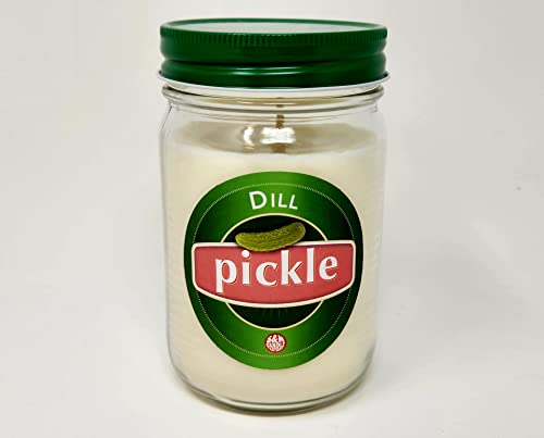Dill Pickle Candle ~ All Natural Soy Candle ~ Great Boxed Gift For Pickle Lovers ~ Great Dill !!! (12 Ounce) #TOP19