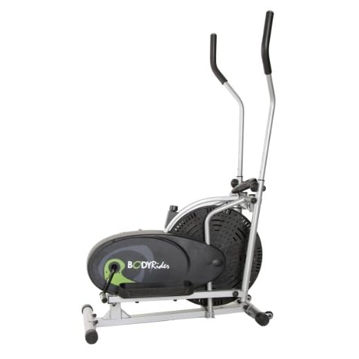 Body Rider Fan Elliptical Trainer with Air Resistance System, Adjustable Levels and Easy Computer BR1830