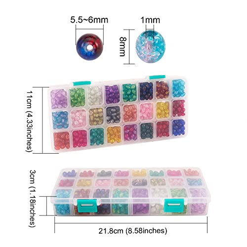 Perles d'espacement en vrac BEEFLYING en verre de haute qualité - 4