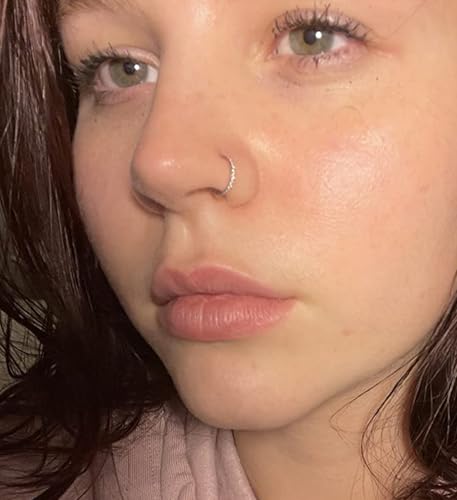 MODRSA Fake Nose Ring Fake Septum Fake Nose Rings Fake Nose Hoop Fake Nose Rings for Women Fake Nose Piercing Fake Septum Ring Fake Septum Piercing Faux Nose Rings Fake Lip Ring Fake Helix Earring