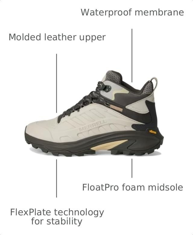 Image of Merrell mens Moab Speed 2 Leather Mid Waterproof