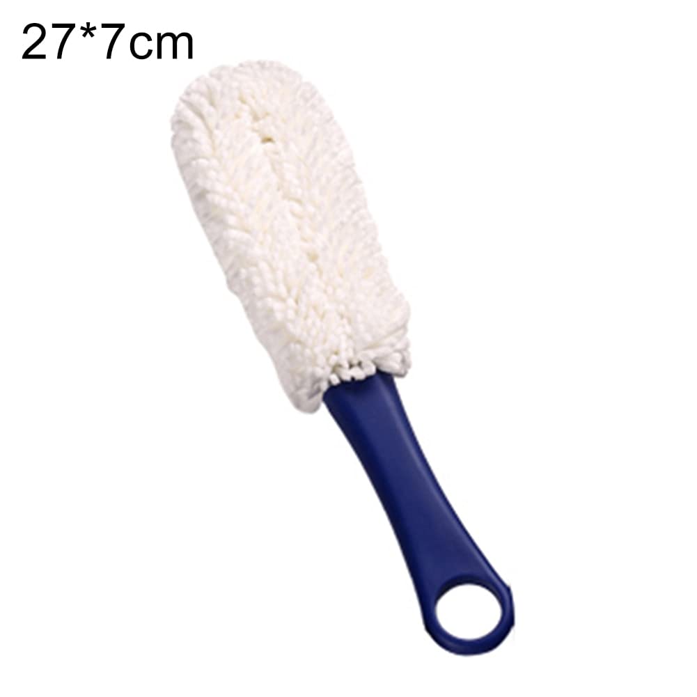 Copa de Vidrio con Punta de Espuma Flexible Cuello Largo Decantador Cepillo de Lavado