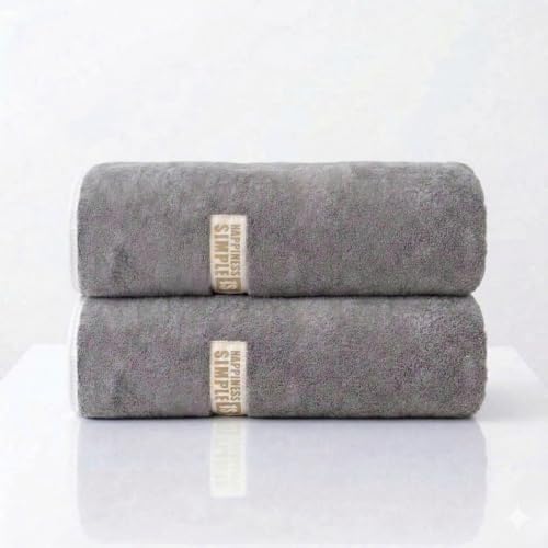 Image of LINEAR Microfiber Hand Towels /Small Size Towel /Face Towel /Towel for Men, Women & Babies /Ultra Soft, Absorbent & Quick Dry Towels for Gym, Travel 300 GSM (Grey1)