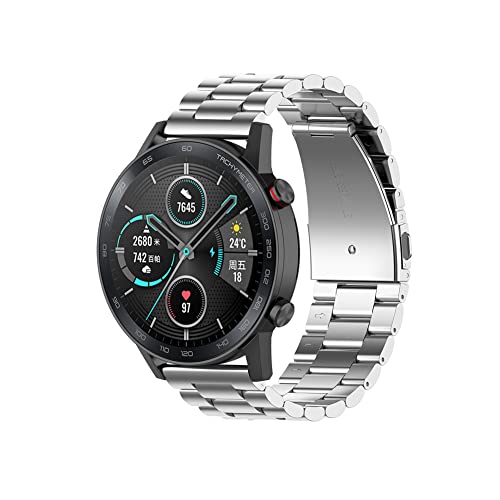 Bracelet en acier inoxydable de 22 mm élégant pour Honor Watch GS 3i et GS PRO