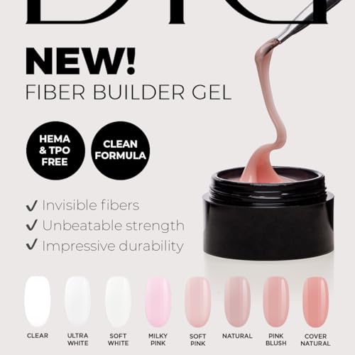 DIDIER LAB Fiber Builder Gel Soft Pink 1.76 fl oz miniatura 2