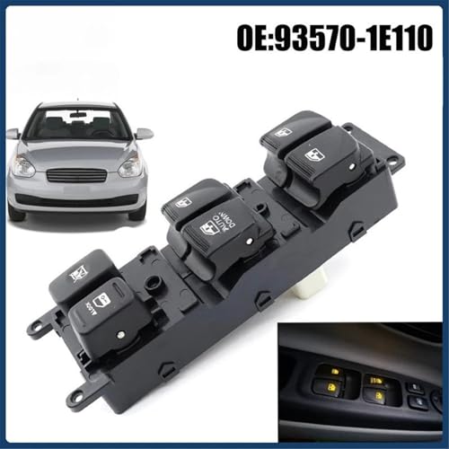 Bouton de commande de vitre Hyundai Accent interrupteur robuste de remplacement - 2
