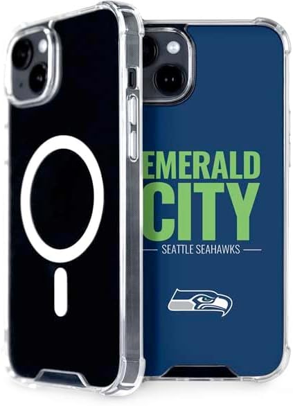 Skinit Phone Case Compatible with MagSafe iPhone 15 - Officially Licensed NFL Seattle Seahawks Team Motto Design