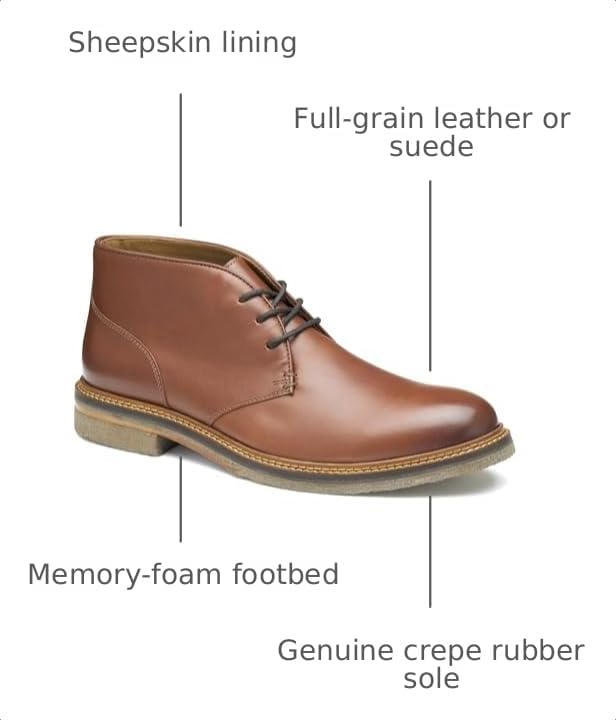 Image of Johnston & Murphy Mens Calder Chukka Boot