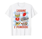 Italian Summer sardine e pomodori tomato girl summer T-Shirt