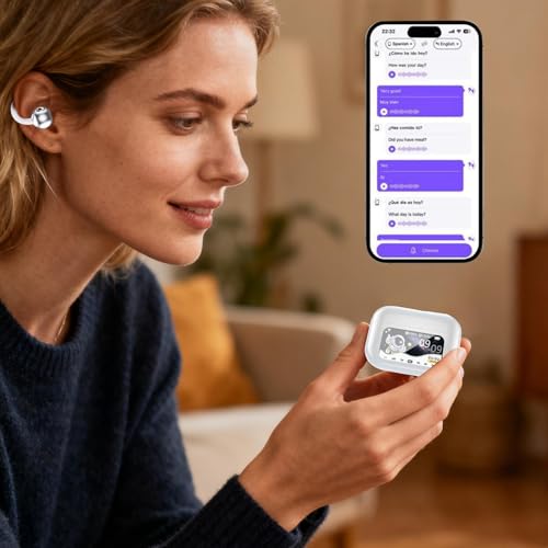 Écouteurs de traduction instantanée sans fil rechargeables pour 150 langues - 3