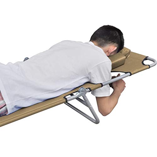 FAMIROSA Foldable Sunlounger with Head Cushion Adjustable Backrest Taupe