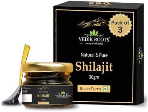 Pure and Natural Shilajit Resin 30g | Helps in boosting Stamina | Performance Booster For Endurance| For Men & Women| 100% Ayurvedic`(Pack of 3)