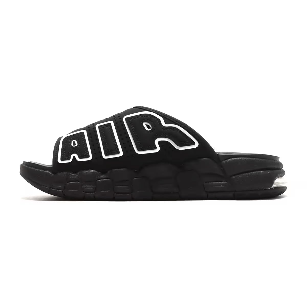 Amazon | [ナイキ] AIR MORE UPTEMPO SLIDE BLACK/WHITE-BLACK
