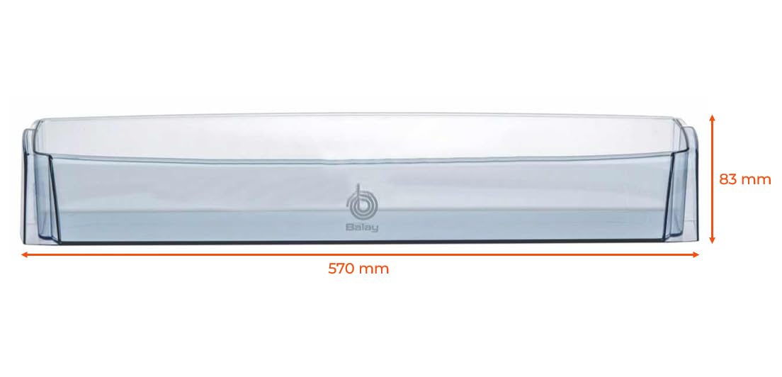 Recamania Estante Intermedio para Frigorífico BALAY de 70 CM Medidas 57x11x10 00439834, 00667648, 00439751