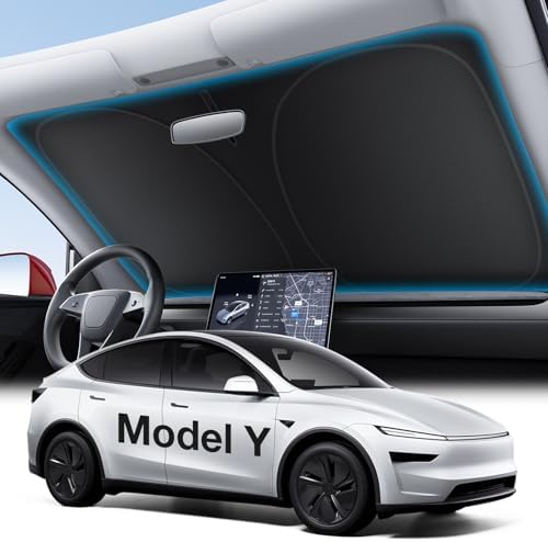 Wigoo for Tesla Model Y/YL 2020-2026 Windshield Sunshade, Keeps C...