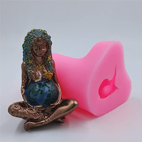 Gaia Mother Of Earth Candle Mold Diy Silicone Mold For 3D Candle Making Scented Wax Mould Epoxy Resin Gypsum Decorations Molds #TOP5