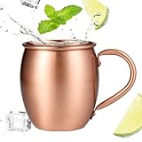 Taza de cobre,Vasos martillados de cobre 530 ml - Moscow Mule Taza | Para Navidad Cocina Hogar Beber Agua Té Cerveza Cóctel