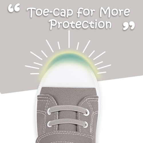 K KomForme Toddler Shoes Boys Girls Canvas Sneakers, Size 7 Toddler, Grey
