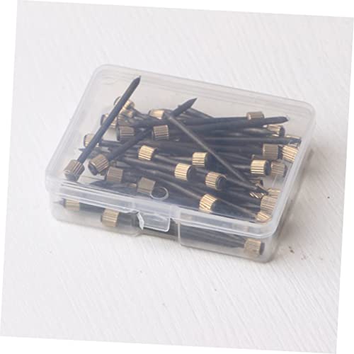 Image of DOITOOL 1Set Boxed Nails for Picture Frames Heavy Duty Photo Frame Fixing Nails Durable Black Frame Hanging Hardware for Wall Mounting and Displaying Photos