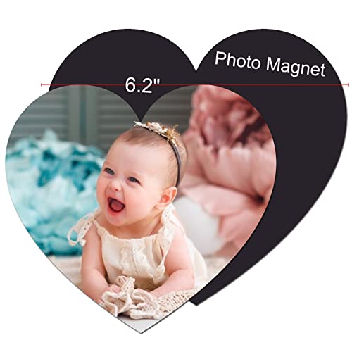 Imán decorativo grande para refrigerador forma corazón