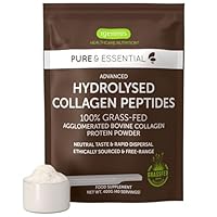 Igennus 100% Collagene Idrolizzato Proveniente da Bovini Allevati ad Erba, Peptidi di Collagene per Produrre Tipo 1, 2 e 3, 400gr, Grass Fed, in Polvere e Non Aromatizzato, Non-OGM, 40 porzioni