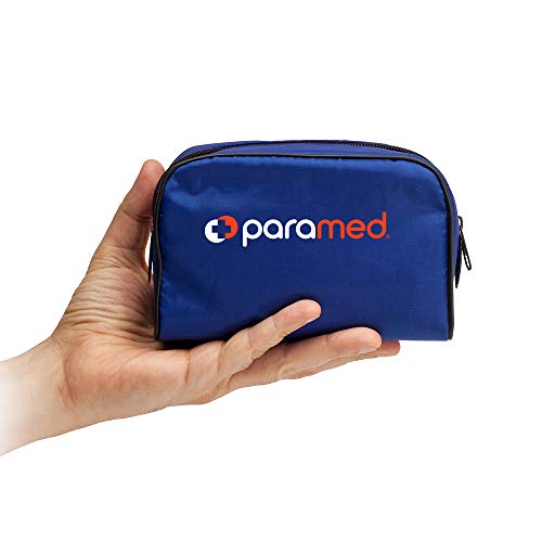 Image of PARAMED Aneroid Sphygmomanometer - Manual Blood Pressure Cuff with Universal Cuff 8.7-16.5 inch and D-Ring - Carrying Case in the kit - Blue - Stethoscope Not Included