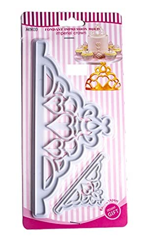 Ochtend ® Cake Decorating Crown Cookie Cutters Set - Fondant Cutter Crown and Princess Crown Mold Cupcake Decorating Gumpaste Mould, (Set of 2 Crown Shape) 2