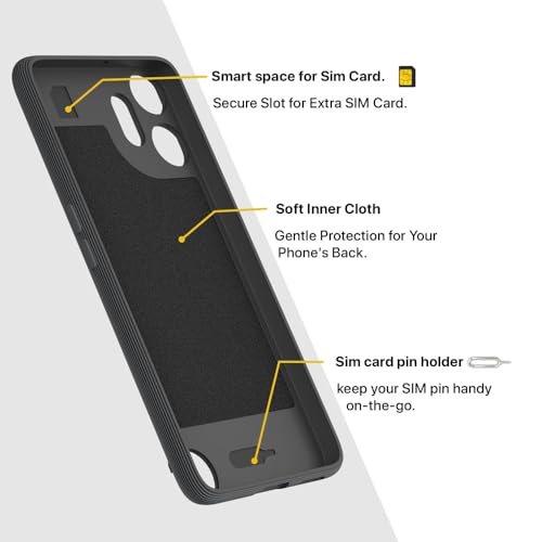 Image of Shockproof Case for CMF by Nothing Phone 2 Pro 5G | Full Camera Protection | TPU Flexible Back Cover for CMF by Nothing Phone 2 Pro 5G (Graphite Grey)