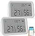 Produktbild Luminea Home Control Raumklimamessgerät: 2er-Set 3in1-WLAN-Sensoren: Temperatur, Luftfeuchtigkeit & Helligkeit (Dämmerungssensor, Smarthome Controller, Luftentfeuchter)