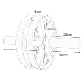 BIAJEK Abdominal Muscle Wheel – Roller Wheel, Roller Kit with Knee Pad, Resistance Bands, Pad Push Up Bars Handles Grips, Perfect Home Gym