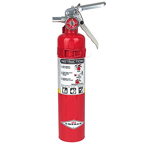 Amerex 2.5 LB A B C Fire Extinguisher ABC Plus Bartact Roll Bar Fire Extinguisher Holder (Black)