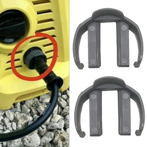 2 piezas de repuesto para lavadora de coche C para arandelas de alta presión Kärcher K2/K3, ajuste de conexión rápida de plástico gris, compacto de 2.4 x 1.65 x 0.7 pulgadas