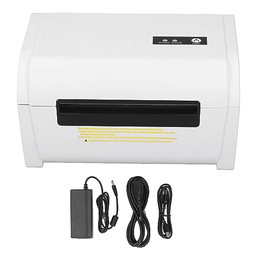 Image of Thermal Printer - USB Bluetooth - 203dpi Resolution - 100mm Print Width - for 1D 2D Barcodes and Labels - 160mm per Second Printing Speed - Supports Thermal Adhesive and Folding