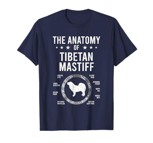 Anatomy of Tibetan Mastiff Dog Lover Camiseta