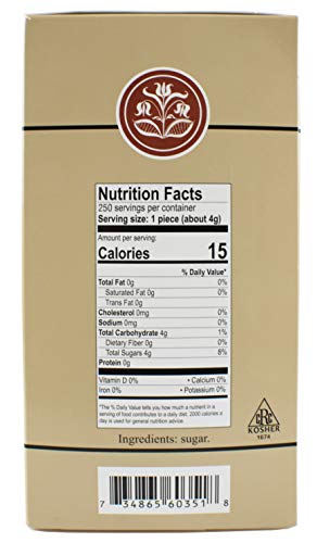 India Tree Brown European-Style Sugar Cubes, 2.2 Pound #TOP2