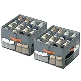 Omtofo Set di 2 scatole per scarpe per 32 paia