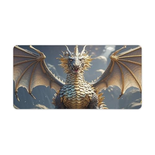 Protector Escritorio Grande Golden Dragon Antideslizante miniatura 1