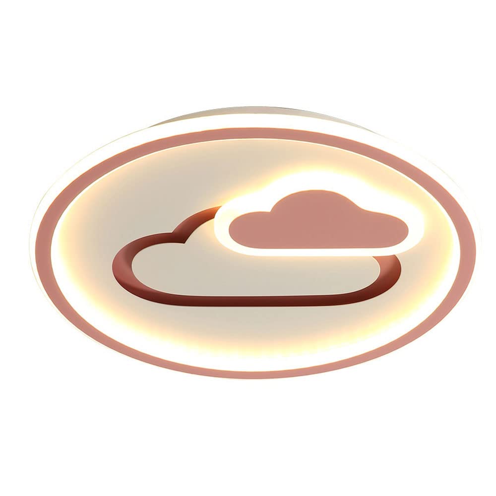 Plafonnier nuage rose LED pour apaiser la nuit des enfants