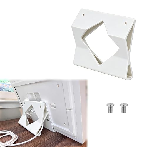 Calendar Stand Mount Compatible with Skylight Frame, Adjustable Display Holder, Wall Mount Bracket, Desk Organizer, Home Decor Accessory (White)