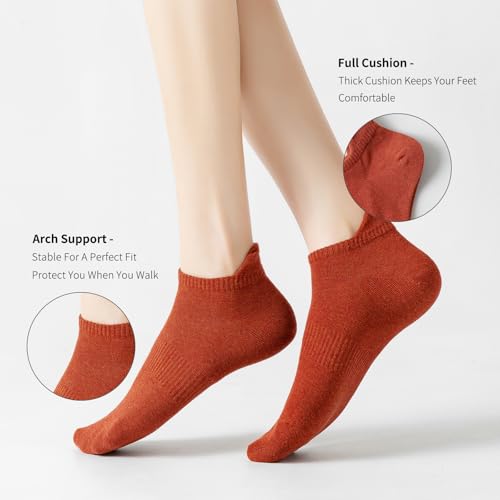Ankle Socks Womens Athletic Running Low Cut Socks With Heel Tab 6 Pairs4