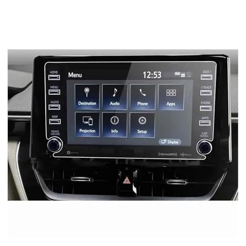 Protection écran voiture 8" Toyota Corolla C-HR tactile transparent anti-rayure