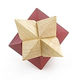 1 pcs Puzzle Game 02498 Red Wooden Kong Ming Lock Brain Teaser Puzzles Toys Jouets